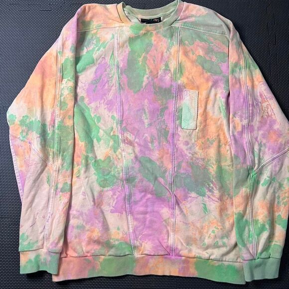 Pharrell Williams X Adidas Originals Tie-Dye Crewneck Sweatshirt in Multi-Color - Picture 1 of 8